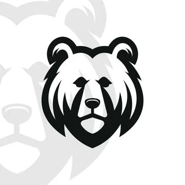 Bear logo on isolated background Stock Illustration