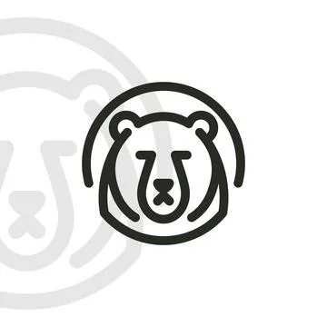 Bear logo on isolated background Stock-Illustration