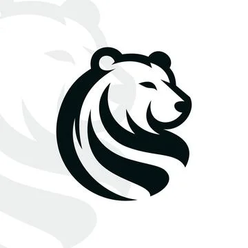 Bear logo on isolated background Stock Illustration