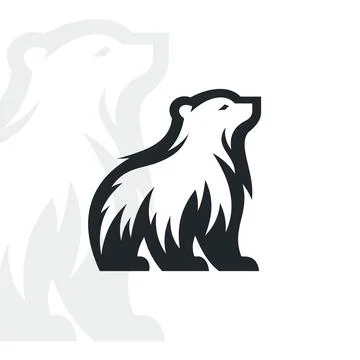 Bear logo on isolated background Stock-Illustration