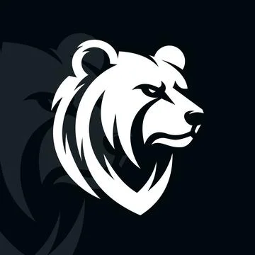 Bear logo on isolated background Stock Illustration