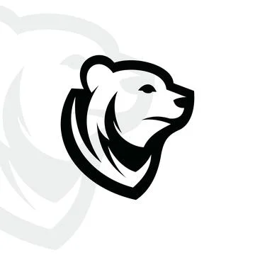 Bear logo on isolated background Stock-Illustration