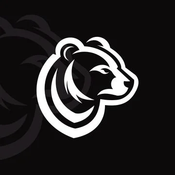 Bear logo on isolated background Stock Illustration