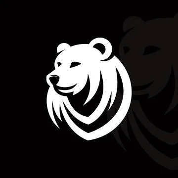Bear logo on isolated background Stock Illustration
