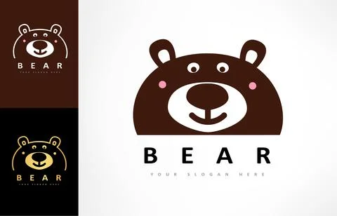 Bear logo vector. Animal design. Stock Illustration