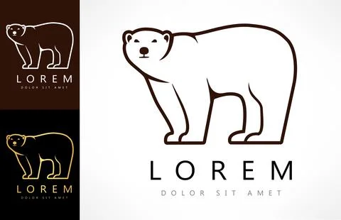 Bear logo vector. Animal illustration. Stock Illustration