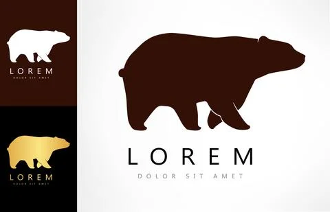 Bear logo vector. Animal illustration. Stock Illustration