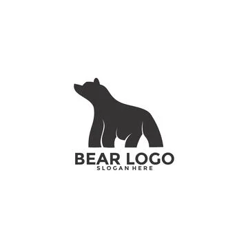Bear logo vector icon illustration, Bear logo template イラスト素材