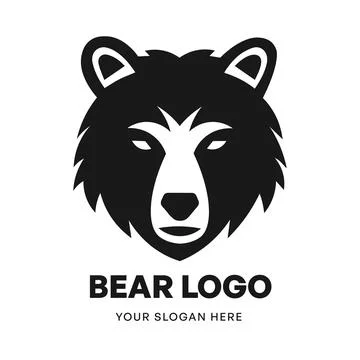 Bear logo vector template emblem symbol. Icon design isolated on white Stock Illustration