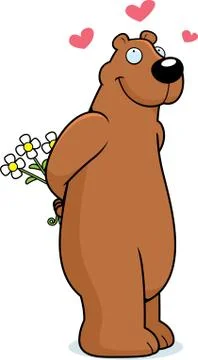 Bear in Love Stock Illustration