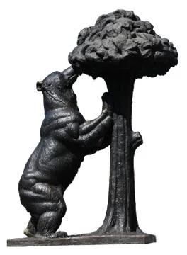 The bear, madrid symbol Stock Photos