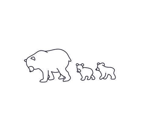 Bear mama Stock Illustration