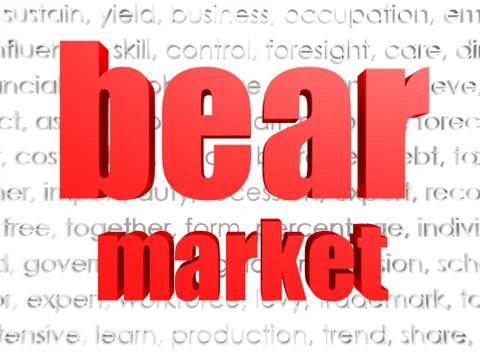 Bear market Stock Illustration