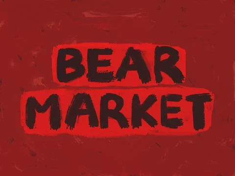 Bear market Stock Illustration