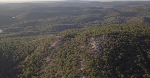 Bear Mountain Aerial Scene Stock Footage 81229098