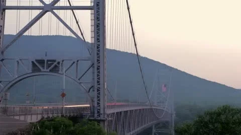 Bear Mountain Bridge Timelapse Stock Footage 21246489