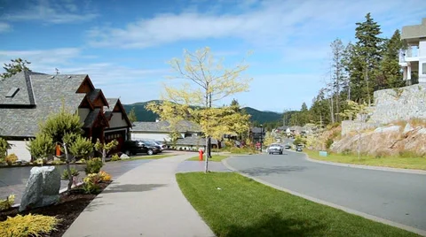 Bear Mountain Homes and Road, Langford Stock Footage 39180260