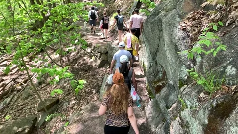 Bear Mountain State Park During Coronavirus Pandemic 4k 60fps Stock Footage 130934488