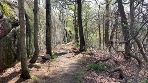 Bear Mountain State Park During Coronavirus Pandemic 4k 60fps Stock Footage 130934491