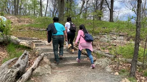 Bear Mountain State Park During Coronavirus Pandemic 4k 60fps Stock Footage 130934517
