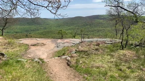 Bear Mountain State Park During Coronavirus Pandemic 4k 60fps Stock Footage 130934523