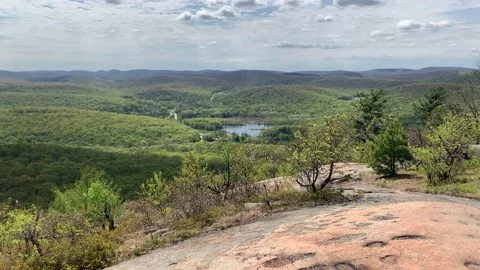 Bear Mountain State Park During Coronavirus Pandemic 4k 60fps Stock Footage 130934544