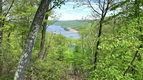 Bear Mountain State Park During Coronavirus Pandemic 4k 60fps Stock Footage 130934561