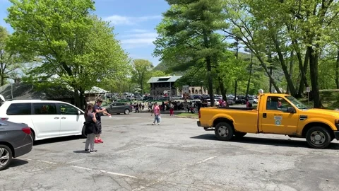 Bear Mountain State Park During Coronavirus Pandemic 4k 60fps Stock Footage 130934620