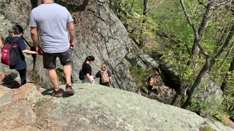 Bear Mountain State Park During Coronavirus Pandemic 4k 60fps Stock Footage 130934633