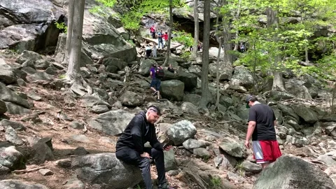 Bear Mountain State Park During Coronavirus Pandemic 4k 60fps Stock Footage 130934724