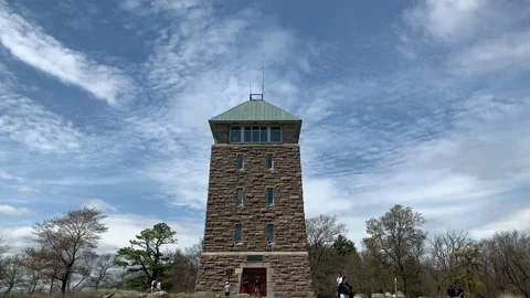 Bear Mountain State Park During Coronavirus Pandemic 4k 60fps Stock Footage 130934762