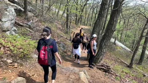 Bear Mountain State Park During Coronavirus Pandemic 4k 60fps Stock-Footage 130934775