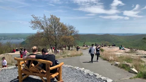 Bear Mountain State Park During Coronavirus Pandemic 4k 60fps Stock Footage 130934834
