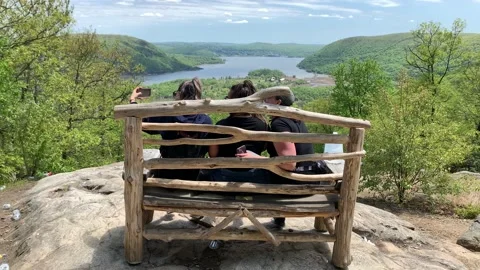 Bear Mountain State Park During Coronavirus Pandemic 4k 60fps Stock Footage 130934843