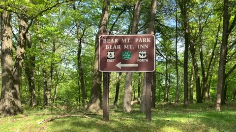 Bear Mountain State Park During Coronavirus Pandemic 4k 60fps Stock Footage 130934865