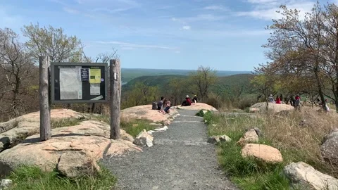 Bear Mountain State Park During Coronavirus Pandemic 4k 60fps Stock Footage 130934901