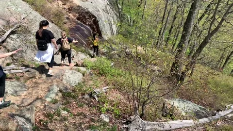 Bear Mountain State Park During Coronavirus Pandemic 4k 60fps Stock Footage 130934908