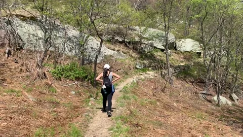 Bear Mountain State Park During Coronavirus Pandemic 4k 60fps Stock-Footage 130934991