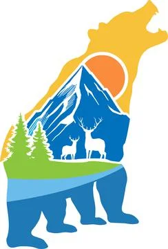 Bear Nature Stock Illustration
