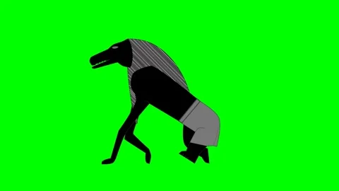 Bear or a giant brown creature holding human or animal in its hand and pressing Stock Footage 285951005