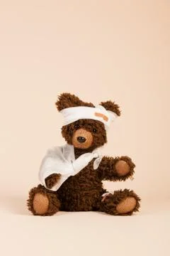 Bear with pain Stock Photos