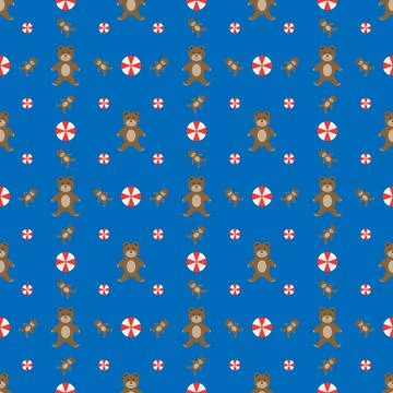 Bear Pattern Illustrazione stock