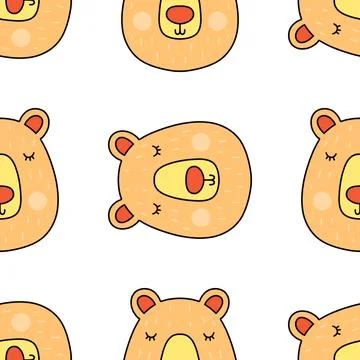 Bear pattern Stock Illustration