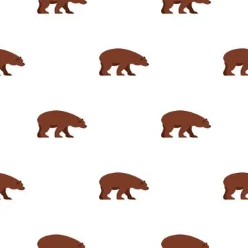 Bear pattern seamless 스톡 일러스트