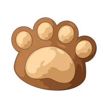 Bear paw illustration Stock Illustration