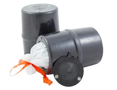 Bear resistant canister. Stock Photos