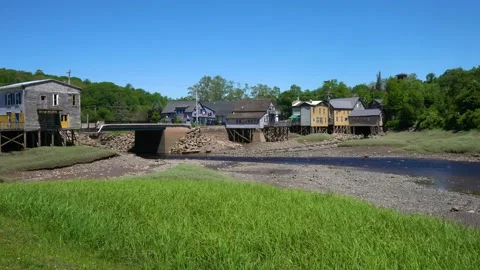 Bear River, Nova Scotia Stock Footage 155847276