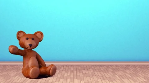 Bear room. Stop-motion animation. Stock Footage 49282946