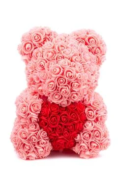 Bear of roses Stock Photos
