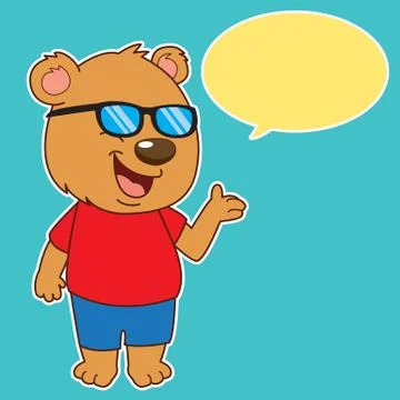 Bear Say Stock Illustration